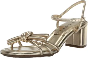 Anne Klein Womens Keilly Faux Leather Ankle Strap Block Heel