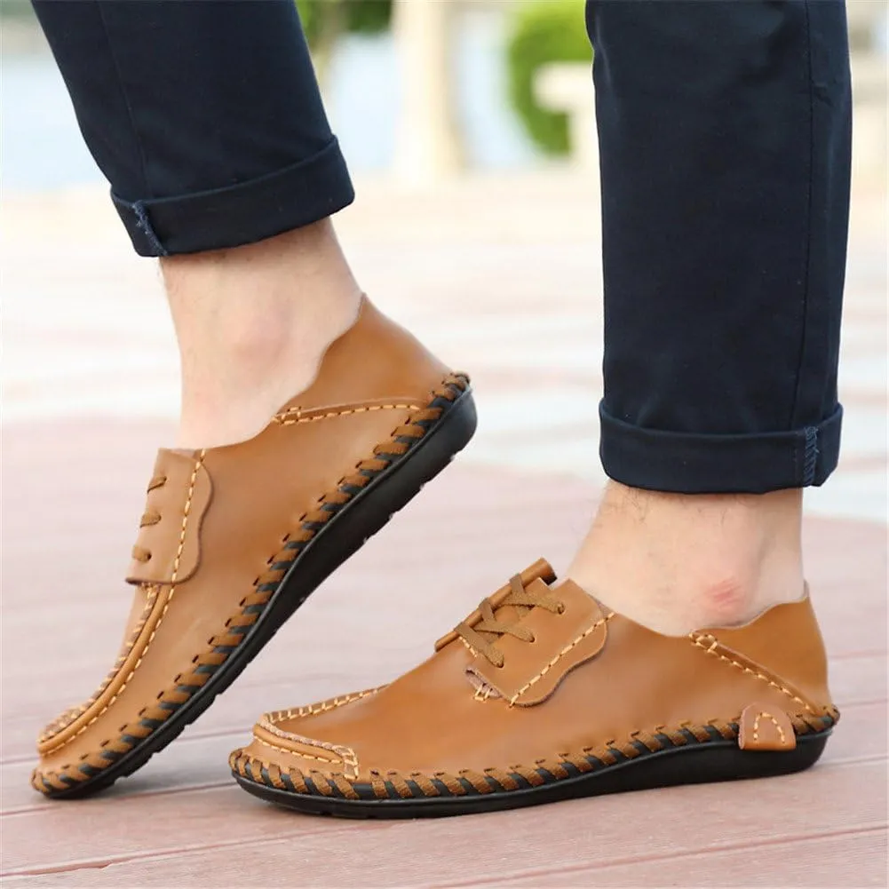 BIFINI Mens Fashion Outdoor Cowhide Driving Moccasins Shoes