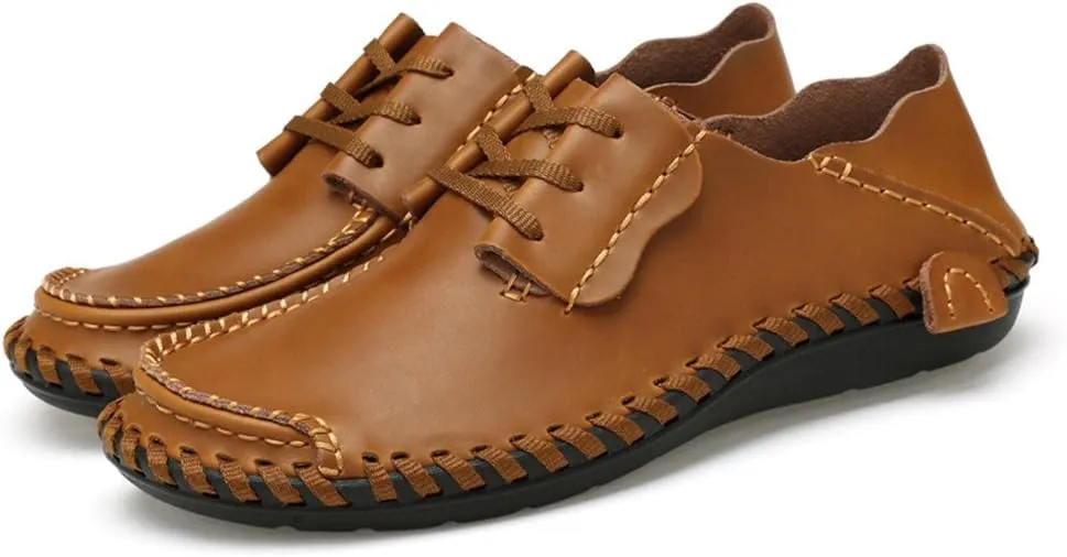 BIFINI Mens Fashion Outdoor Cowhide Driving Moccasins Shoes