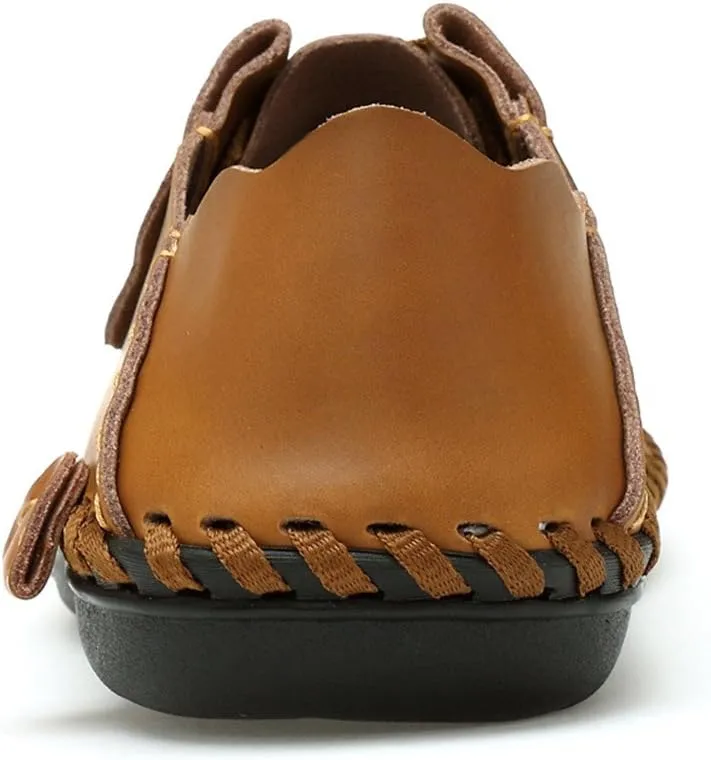 BIFINI Mens Fashion Outdoor Cowhide Driving Moccasins Shoes