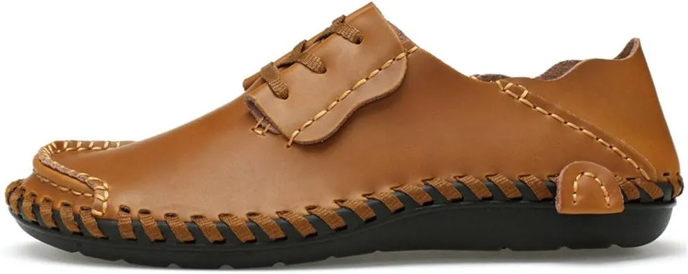 BIFINI Mens Fashion Outdoor Cowhide Driving Moccasins Shoes