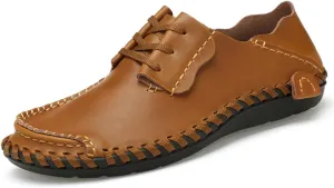 BIFINI Mens Fashion Outdoor Cowhide Driving Moccasins Shoes