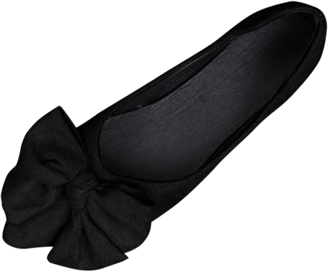 Black Flats for Women Dressy Ballet Flat Shoes Business Casual Loafers Flat Dress Shoes Comfortable Office Shoe