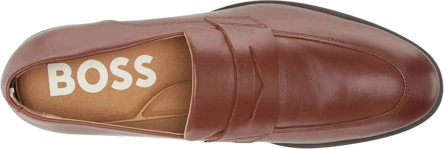 BOSS Men's Smooth Leather Penny Loafer