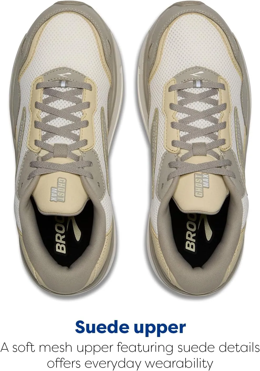 Brooks Men’s Ghost Max Suede/Leather Neutral Running & Walking Shoe