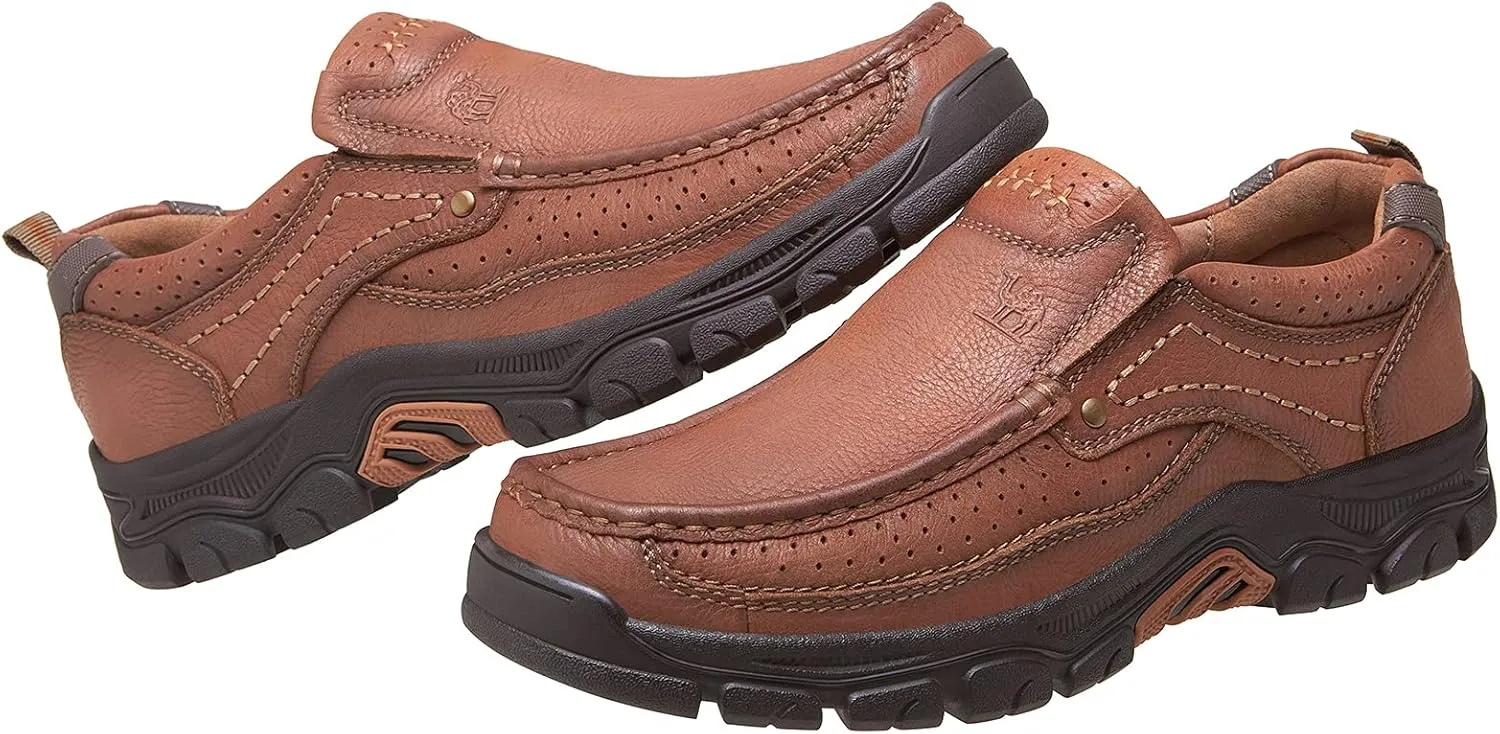 CAMEL CROWN Mens Loafers Slip On Loafer Leather Casual Walking Shoes Comfortable for Work Office Dress Outdoor
