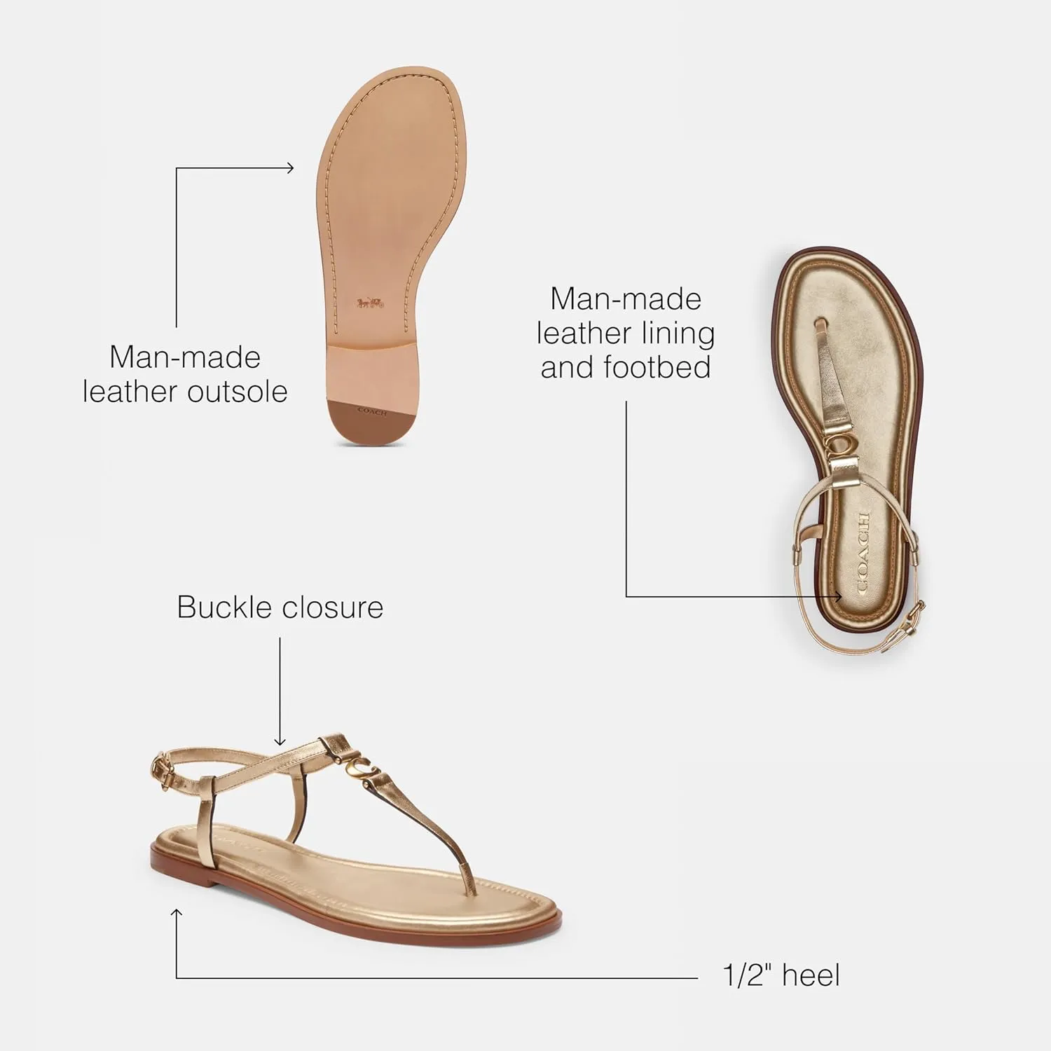 Coach Women's Jessica Thong Sandal