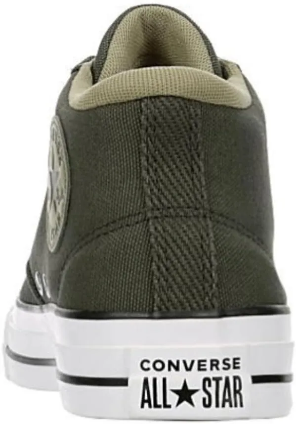 Converse Unisex Chuck Taylor All Star Malden Mid Canvas Sneaker - Lace up Closure Style - Cave Green/Mosy Sloth