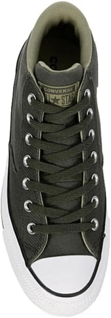 Converse Unisex Chuck Taylor All Star Malden Mid Canvas Sneaker - Lace up Closure Style - Cave Green/Mosy Sloth