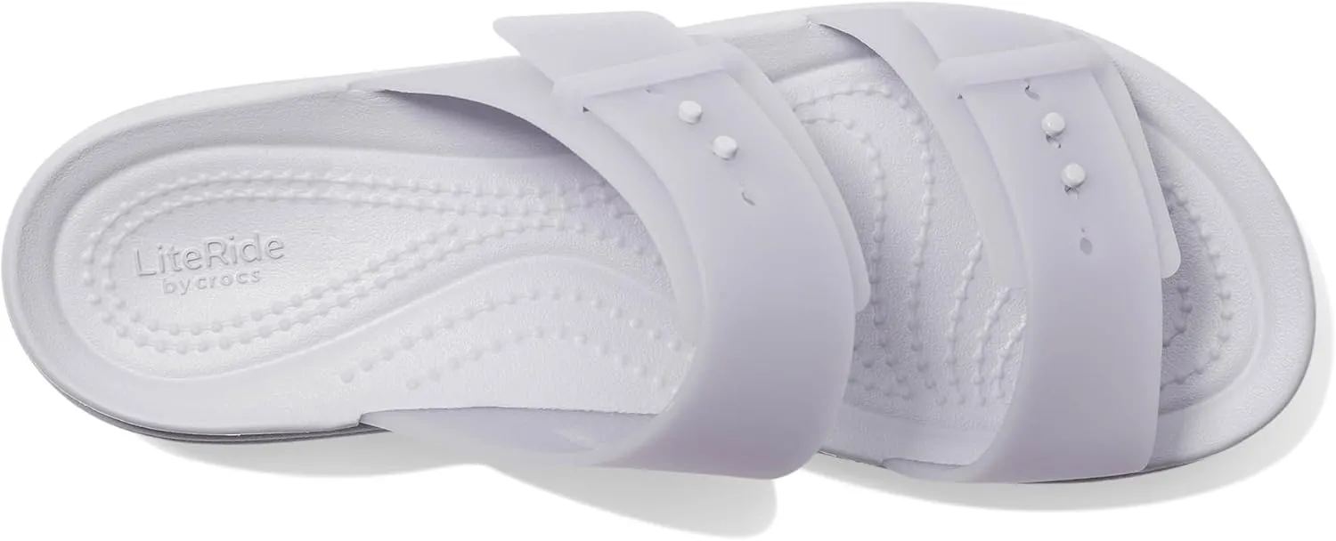 Crocs Women's Brooklyn Buckle Low Wedge, Platform Sandals