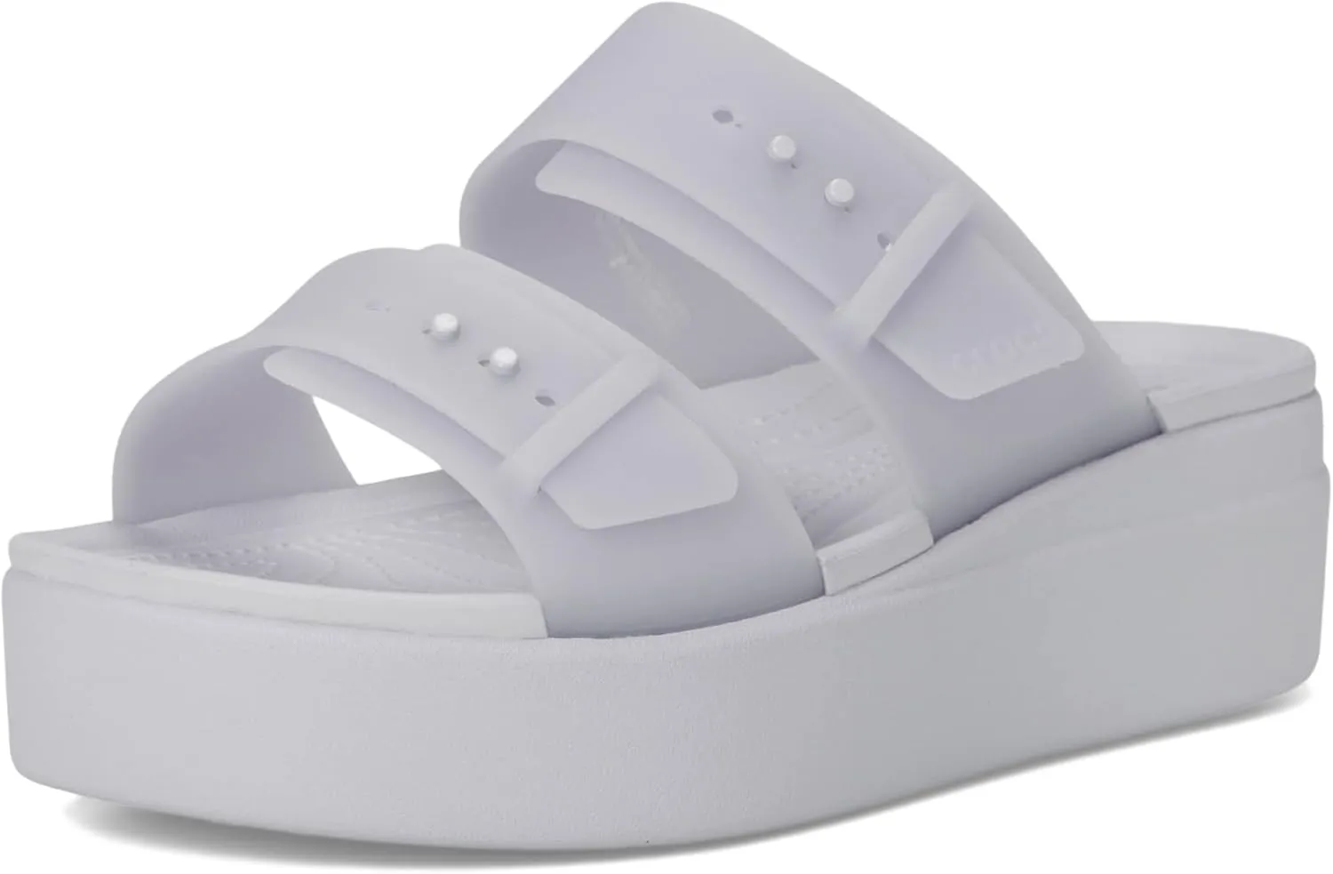 Crocs Women's Brooklyn Buckle Low Wedge, Platform Sandals