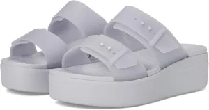 Crocs Women's Brooklyn Buckle Low Wedge, Platform Sandals