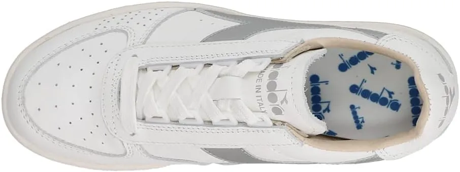 Diadora Mens B.Elite H Italia Sport Lace Up Sneakers Shoes Casual - White