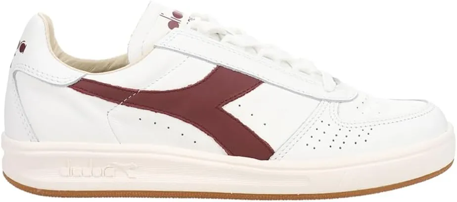 Diadora Mens B.Elite H Italia Sport Lace Up Sneakers Shoes Casual - White