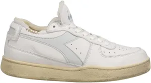 Diadora Mens Mi Basket Row Cut Lace Up Sneakers Shoes Casual - White