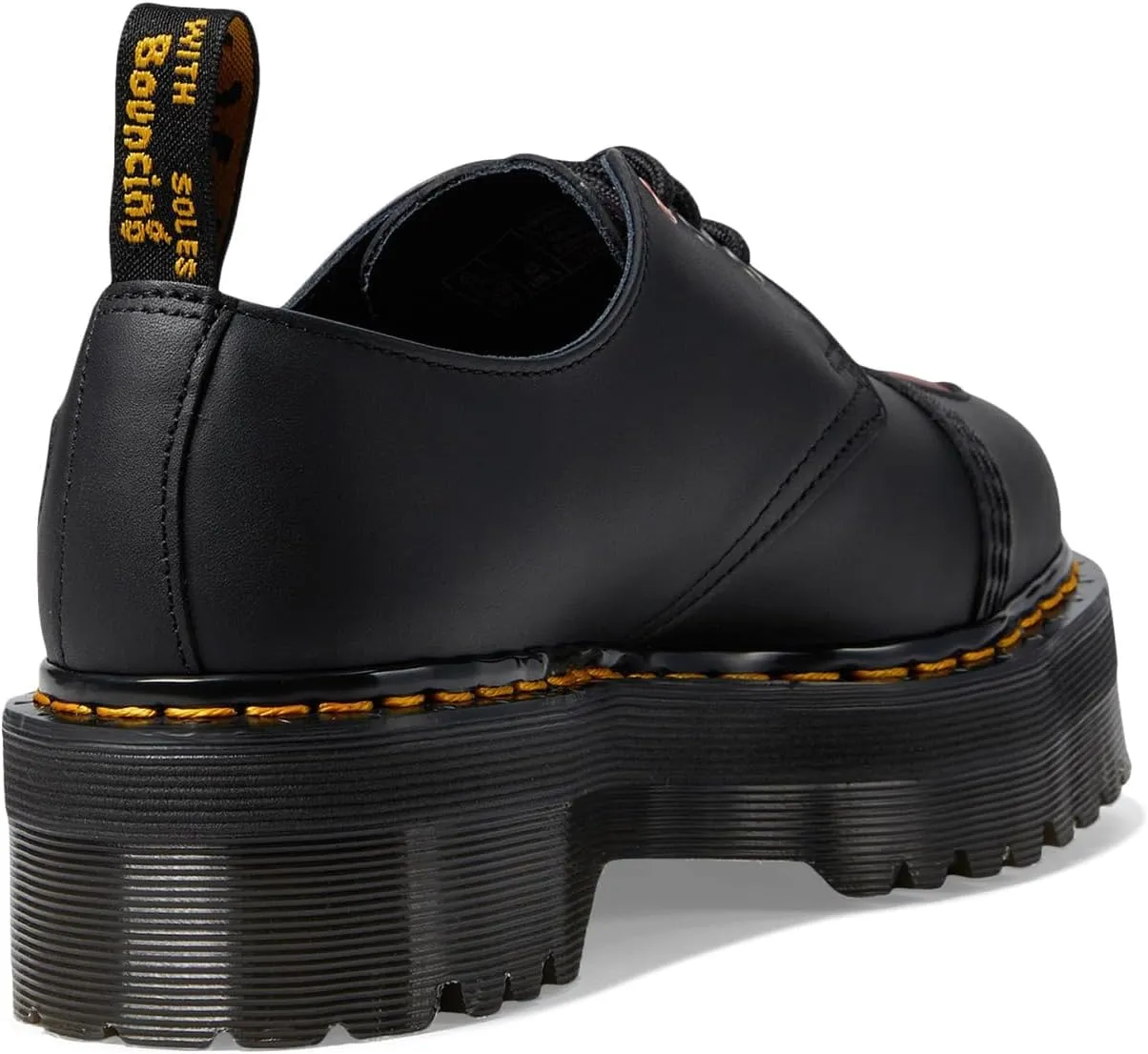 Dr. Martens Women's 1461 Quad Heart Leather Platform Shoe