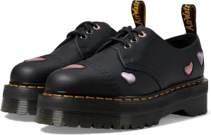Dr. Martens Women's 1461 Quad Heart Leather Platform Shoe