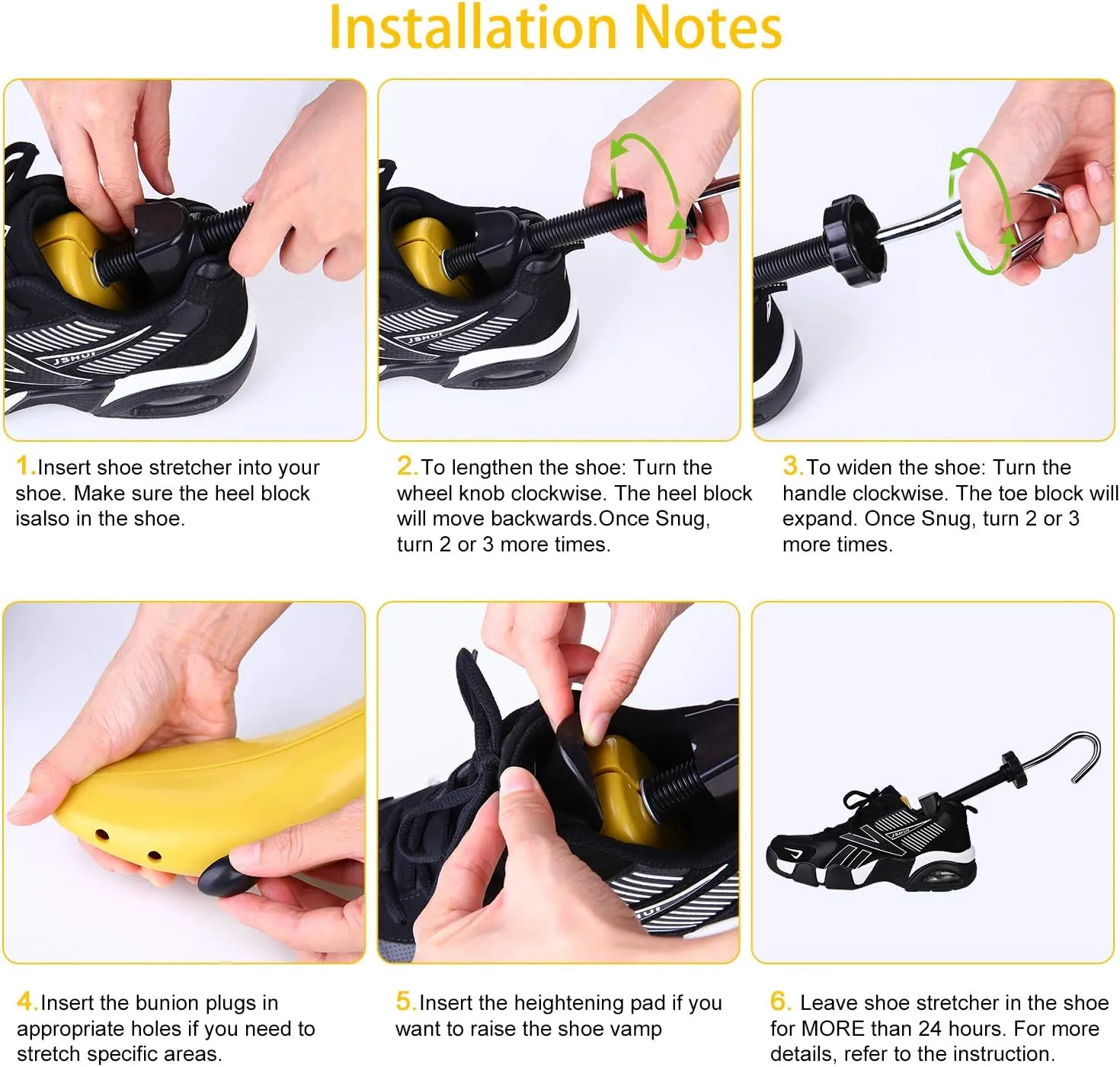 eachway Shoe Stretcher Shoe Trees,Adjustable Length & Width for Men and Women(For Women's Size US5.5-9)