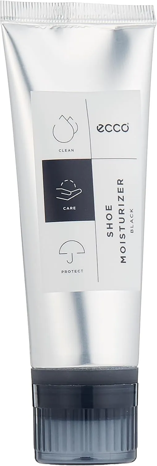 ECCO Smooth Leather Care Cream Shoe Polish, Black, 75 ml