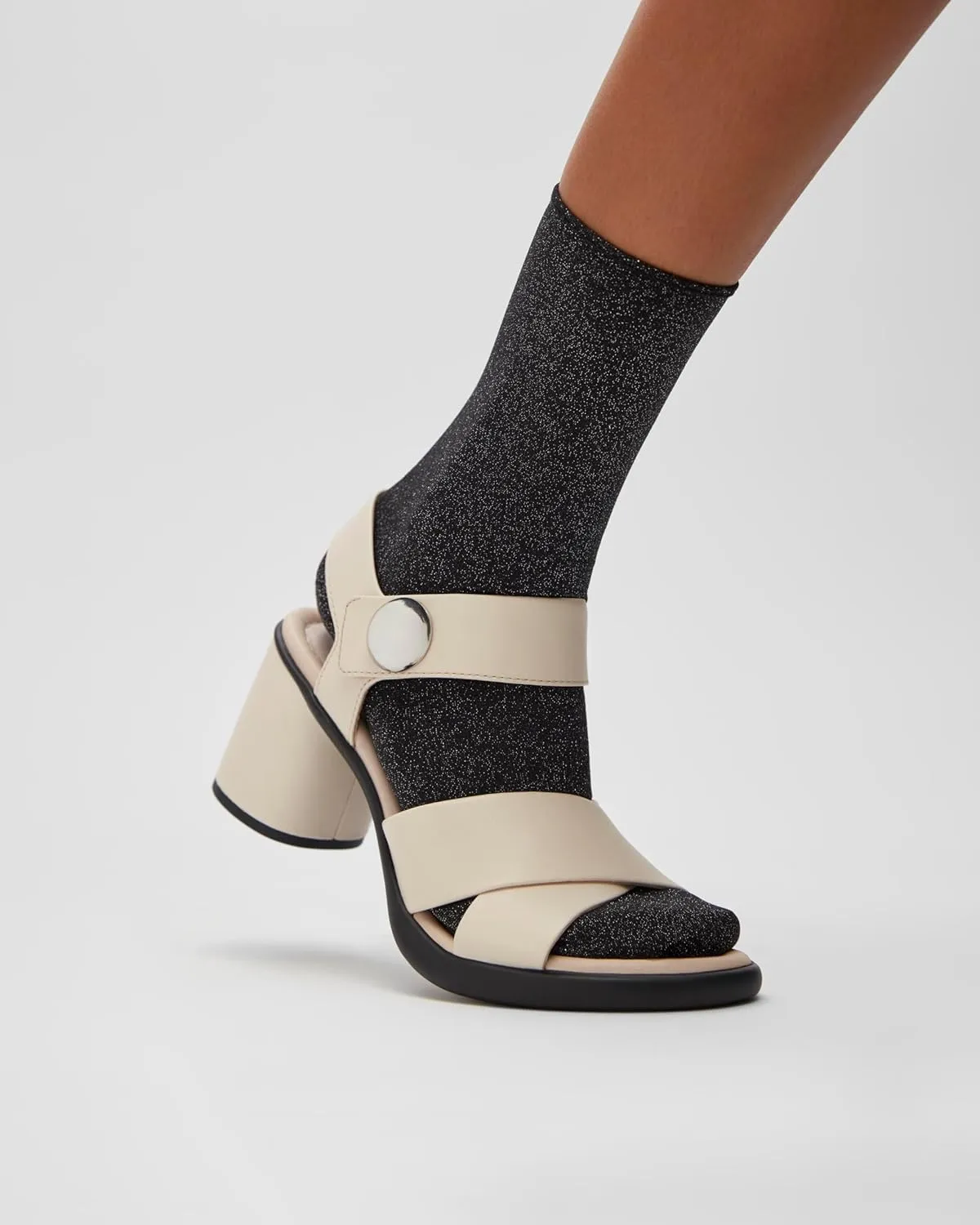 ECCO Women's Sculpted 55 Luxe Button Heeled Sandal