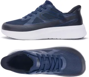 IIV Mens Wide Toe Box Walking Shoes | Zero Drop Sole | Arch Support Insole | Wide Minimalist Slip On Tennis Sneakers