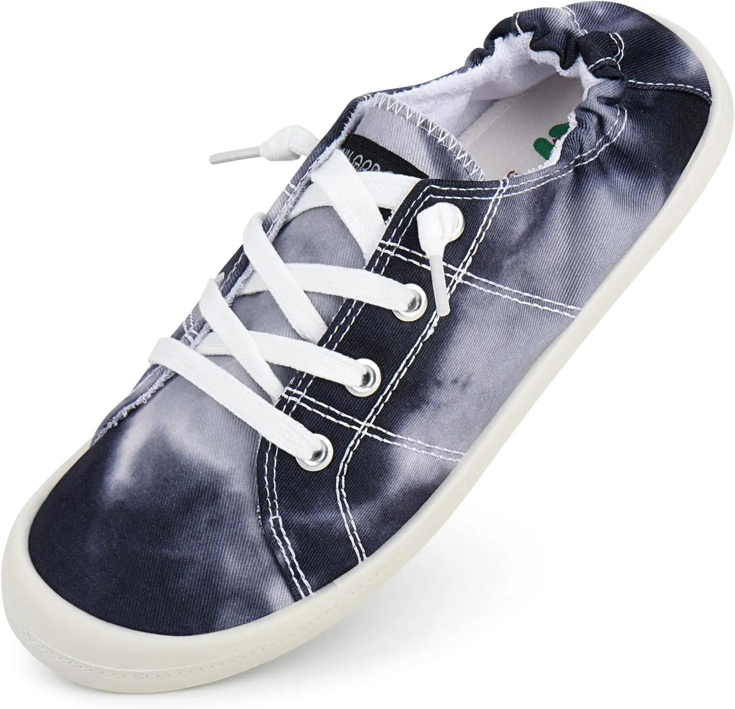 JENN ARDOR Women’s Low Top Canvas Slip On Sneaker Comfort Casual Shoes Walking Flats