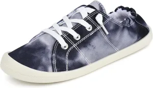 JENN ARDOR Women’s Low Top Canvas Slip On Sneaker Comfort Casual Shoes Walking Flats