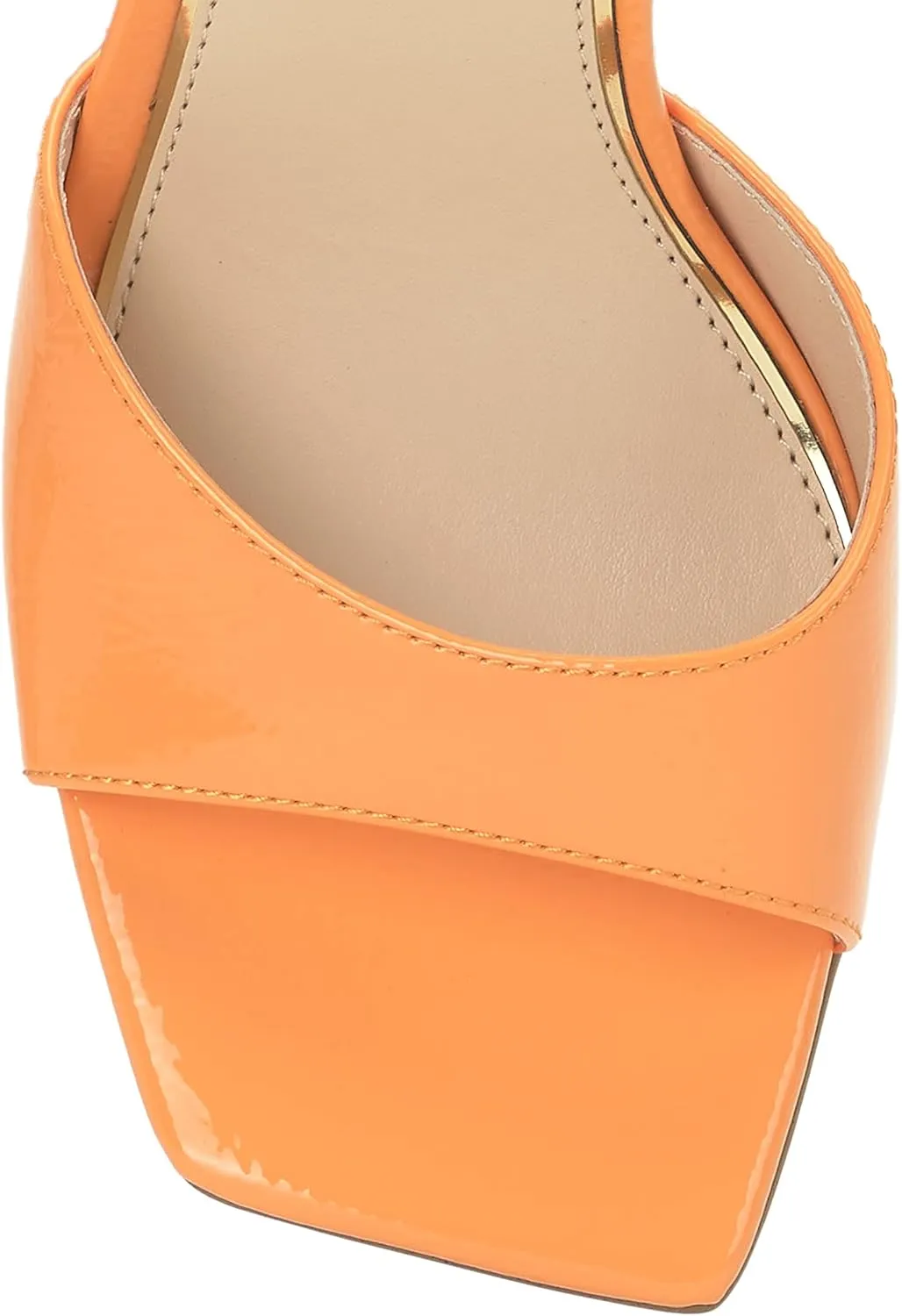 Jessica Simpson Womens LEEHI Faux Leather Open Toe Wedge Heels