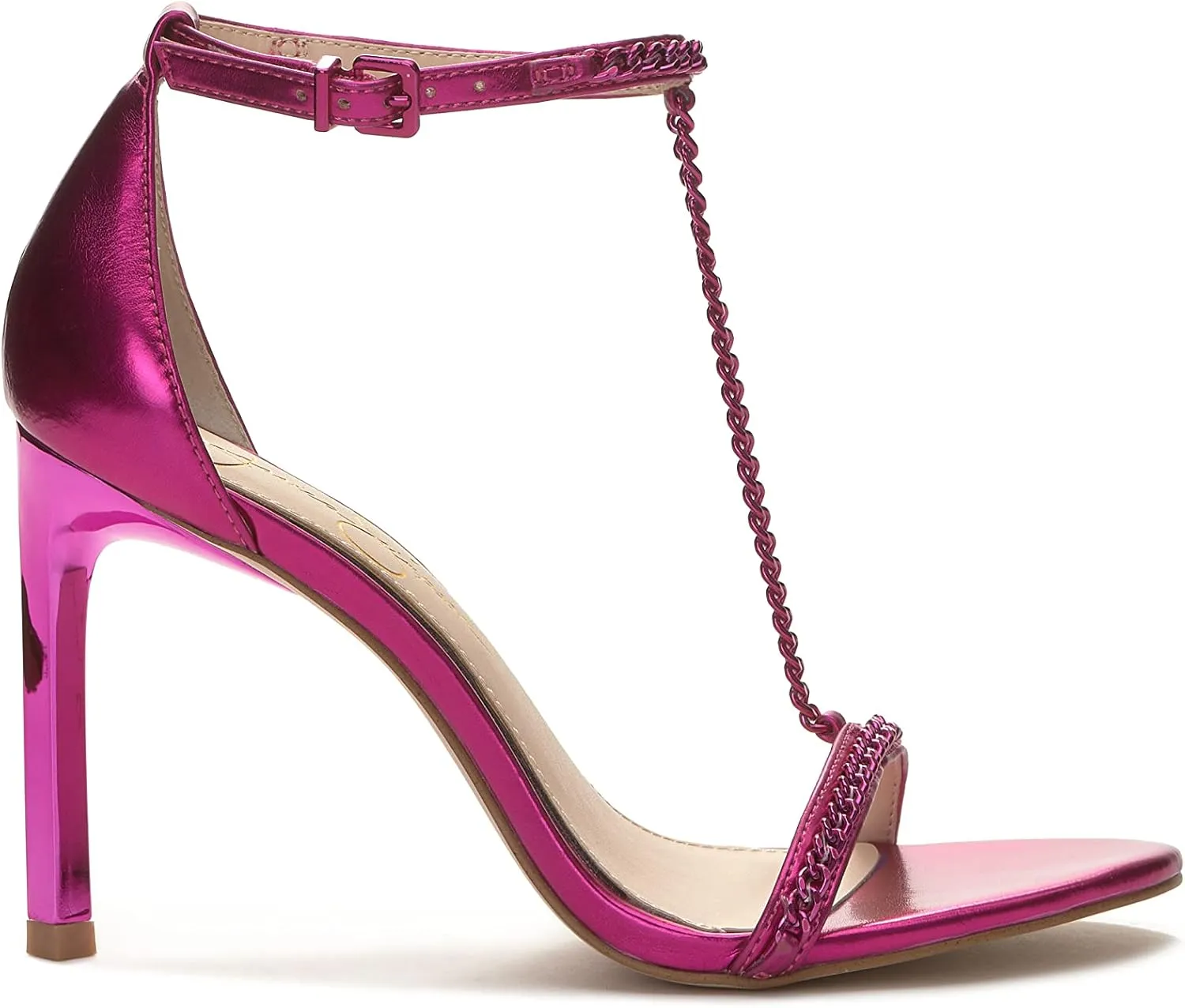 Jessica Simpson Womens Qiven Faux Leather Heels