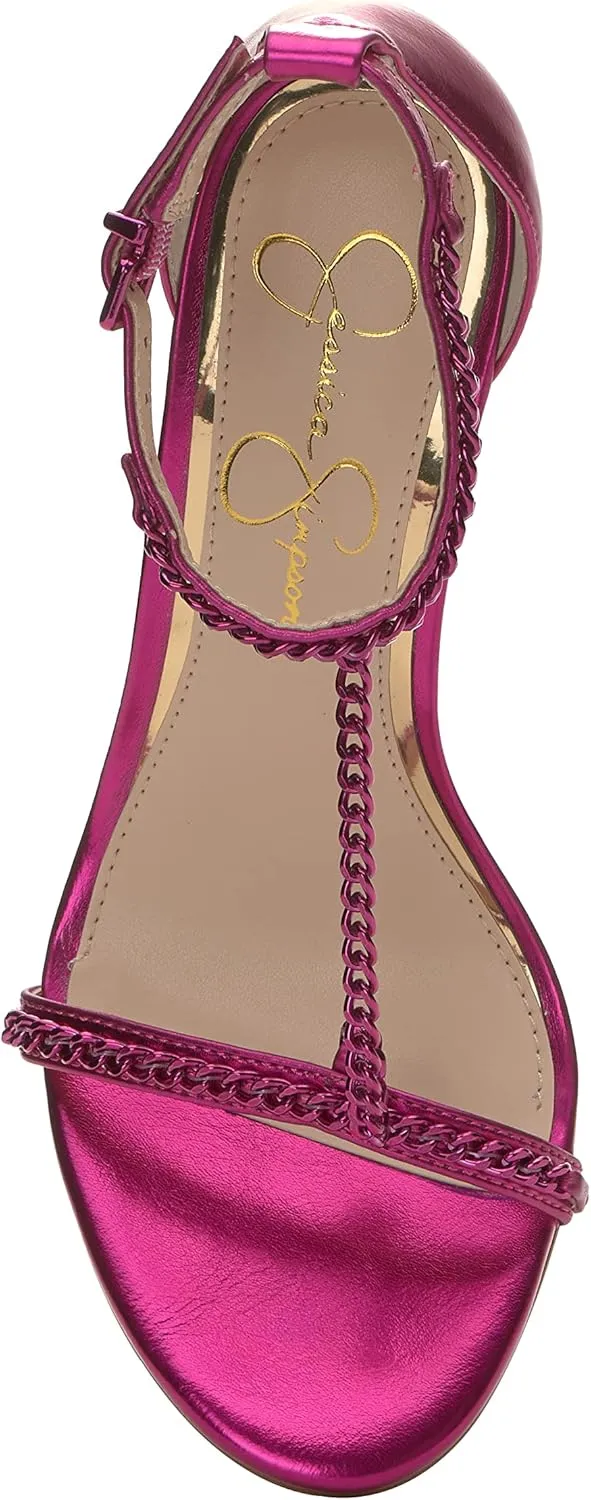 Jessica Simpson Womens Qiven Faux Leather Heels