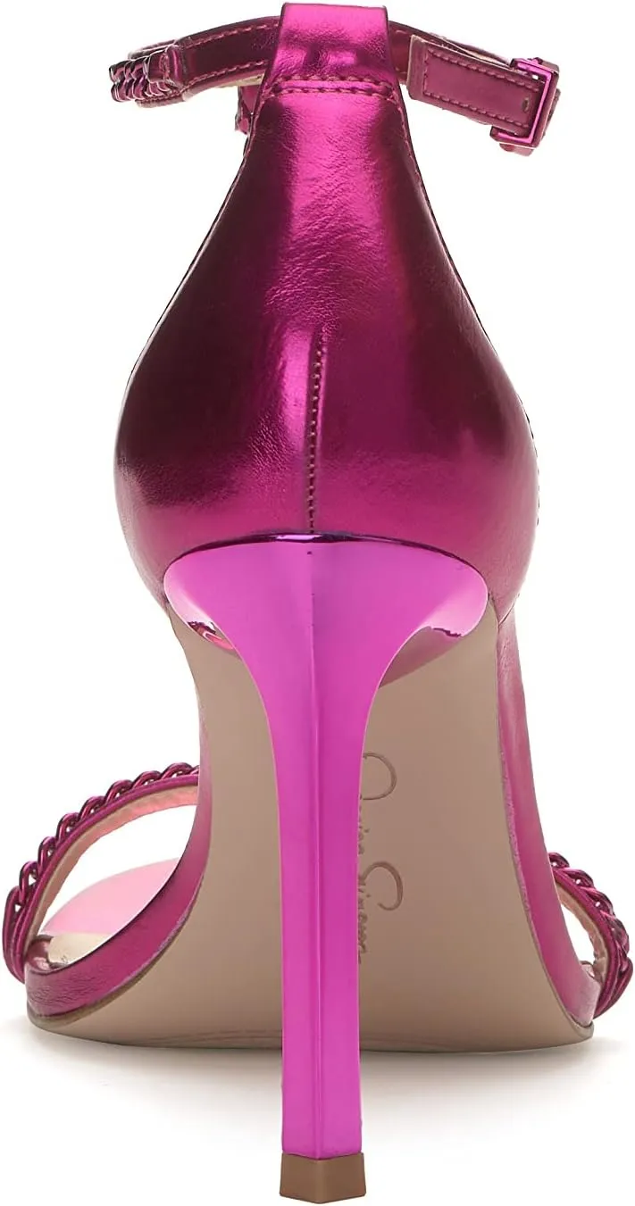 Jessica Simpson Womens Qiven Faux Leather Heels