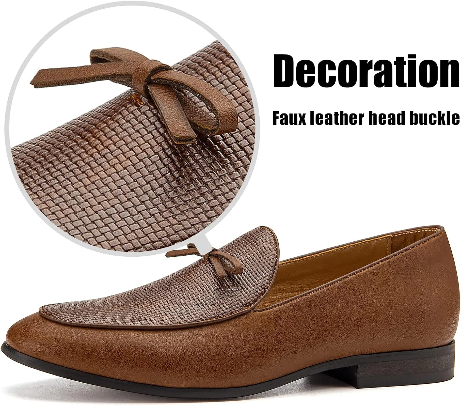 JITAI Mens Loafers Shoes Slip On Driving Shoes Casual Dress Loafer Business Fashion Shoes
