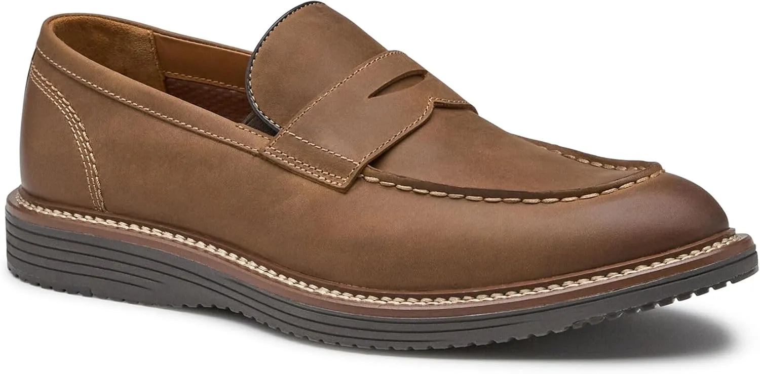 Johnston & Murphy Upton Penny Loafer Men’s Shoe, Leathers Shoes for Men, Men’s Driver Shoes, Slip-On Moccasins for Men