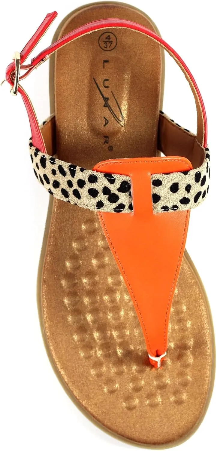 Ladies Gina Orange Sandal