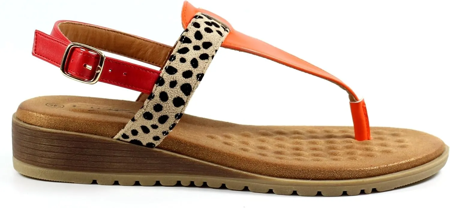 Ladies Gina Orange Sandal