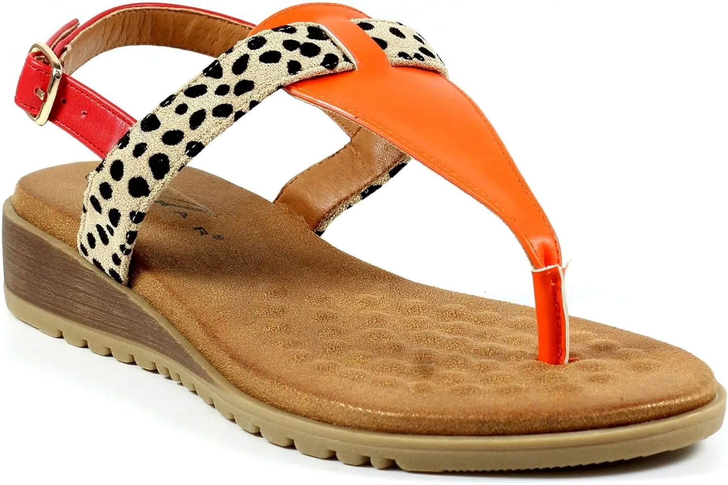 Ladies Gina Orange Sandal