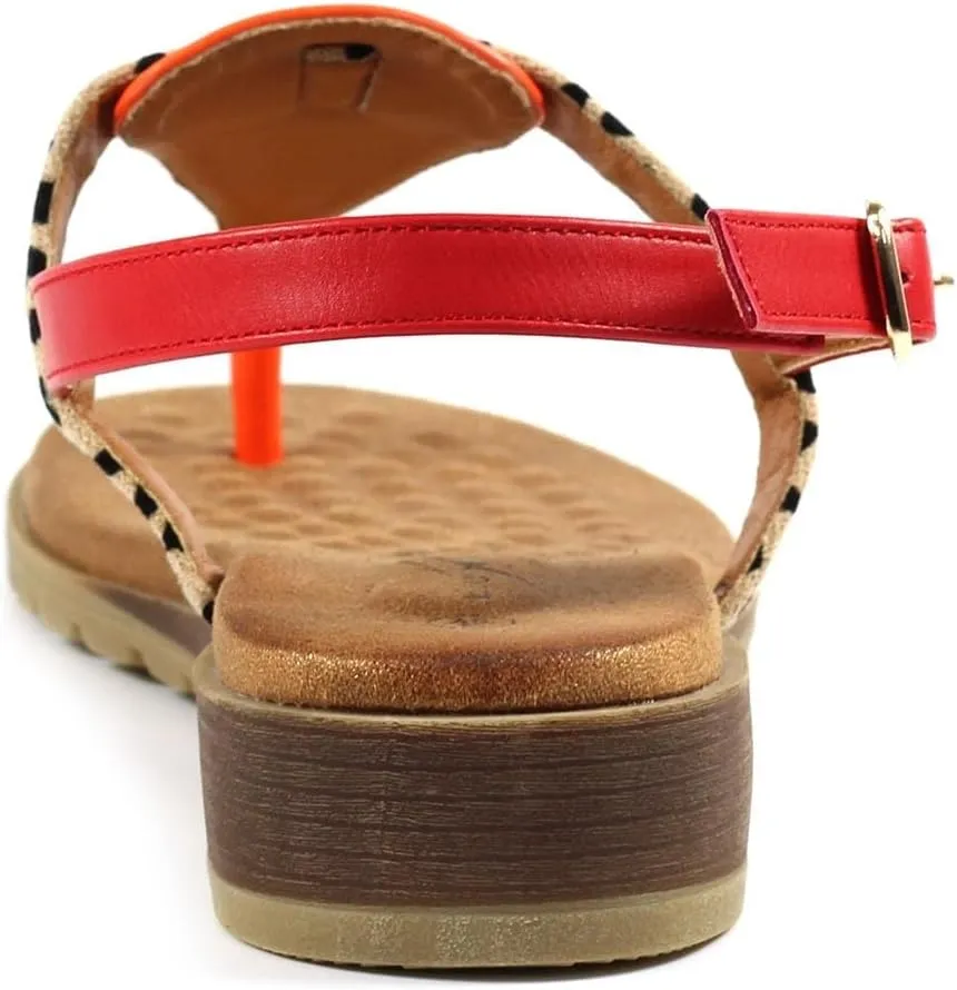 Ladies Gina Orange Sandal