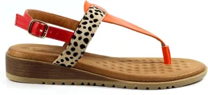 Ladies Gina Orange Sandal