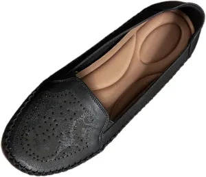 Loafers for Women Leather Business Casual Shoes Comfortable Lightweight Penny Loafers Slip On Work Flats Moccasins Driving Boat Shoes