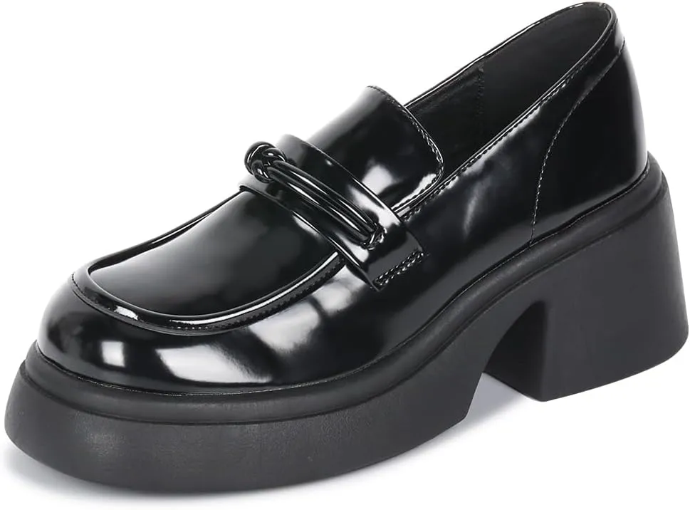 Loafers for Women Platform Chunky Women's Loafers & Slip-ons Penny Loafers for Women Comfort Business Casual Shoes