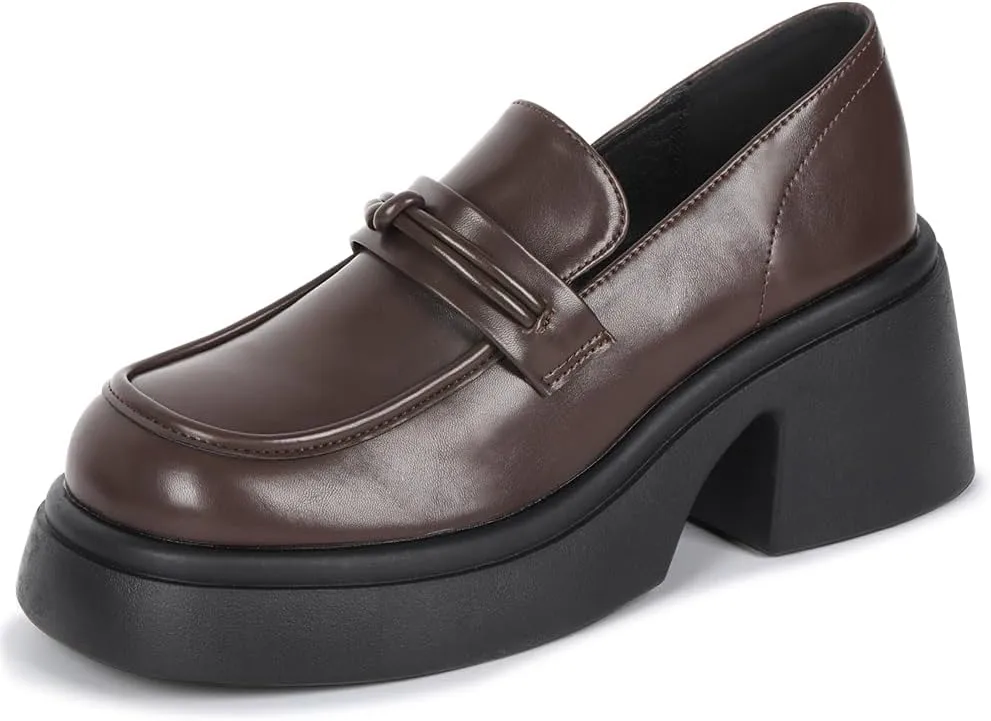 Loafers for Women Platform Chunky Women's Loafers & Slip-ons Penny Loafers for Women Comfort Business Casual Shoes
