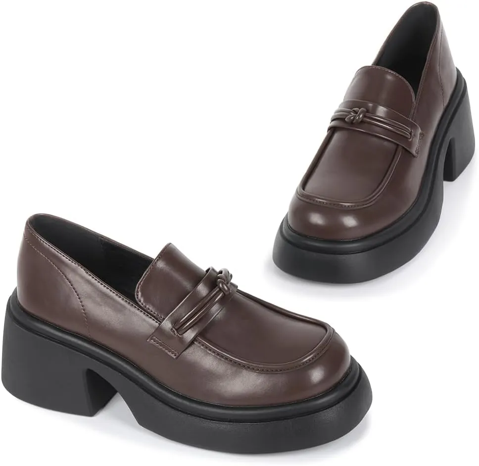 Loafers for Women Platform Chunky Women's Loafers & Slip-ons Penny Loafers for Women Comfort Business Casual Shoes