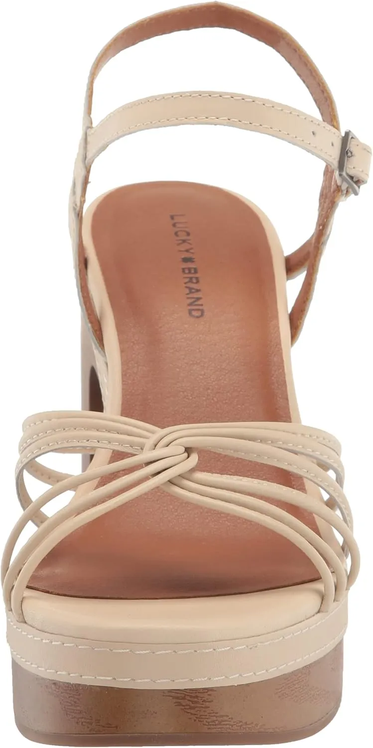 Lucky Brand Women's Ismene Strappy High Heel Sandal Heeled