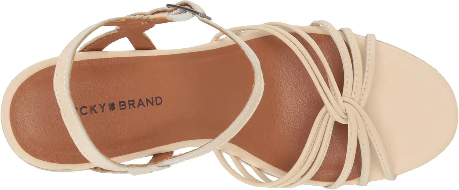 Lucky Brand Women's Ismene Strappy High Heel Sandal Heeled