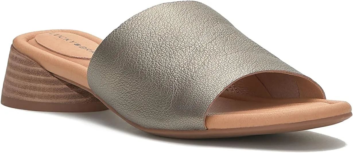 Lucky Brand Women's Raffy Heeled Slide Sandal