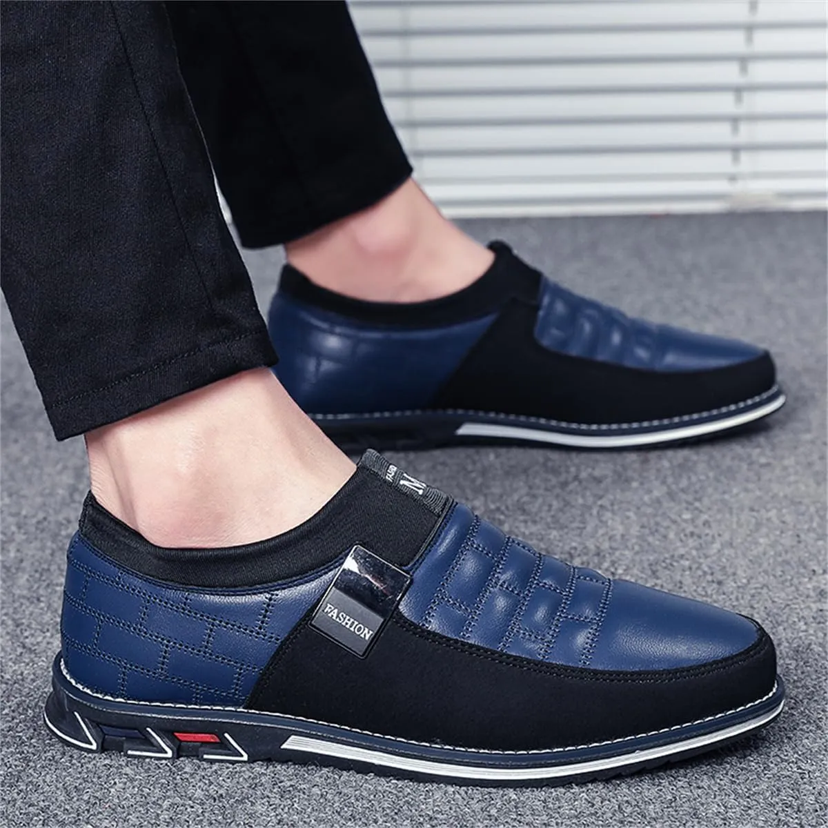 Mens Business Casual Loafers Shoes for Male Lace-up Stylish Work Office Working Oxfords