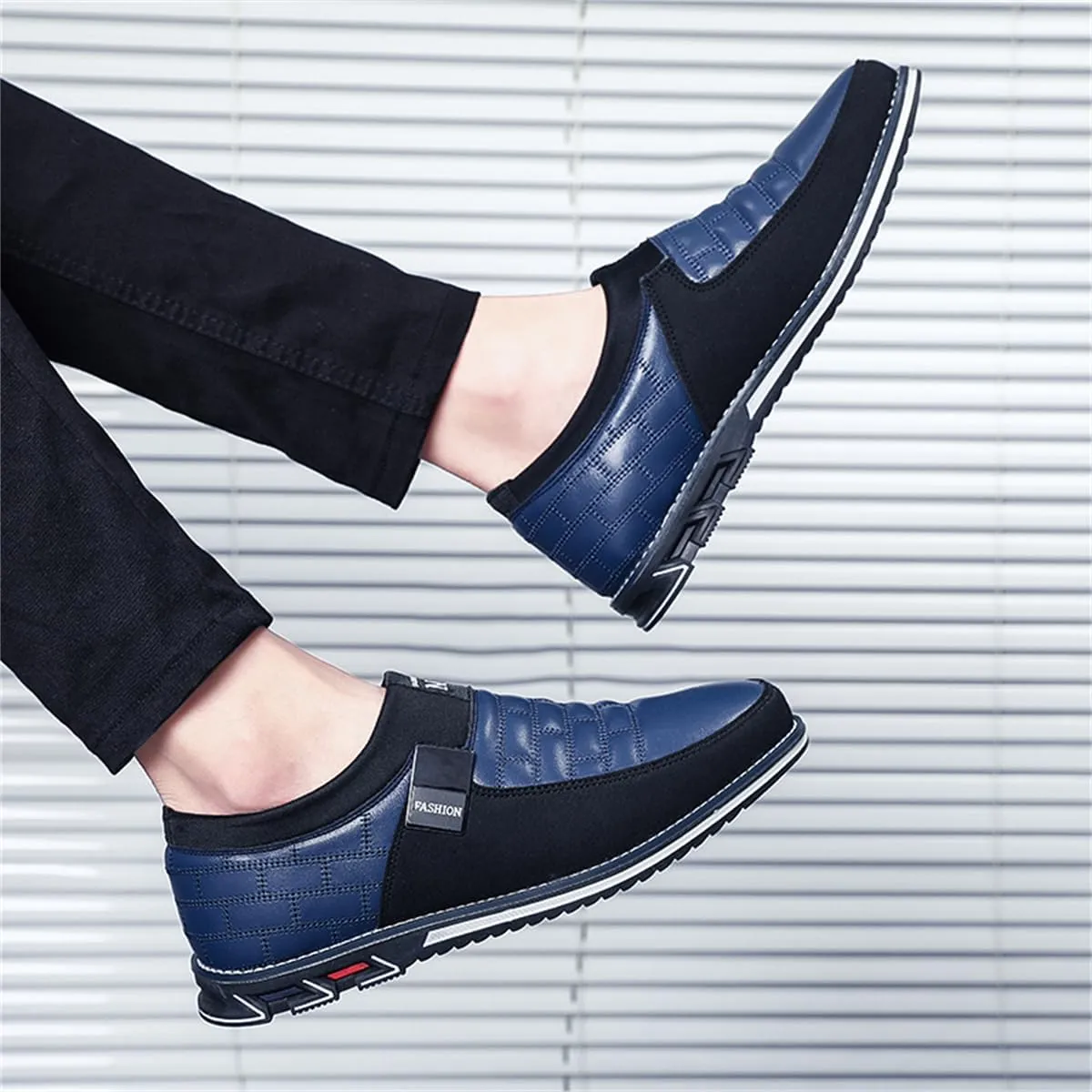 Mens Business Casual Loafers Shoes for Male Lace-up Stylish Work Office Working Oxfords