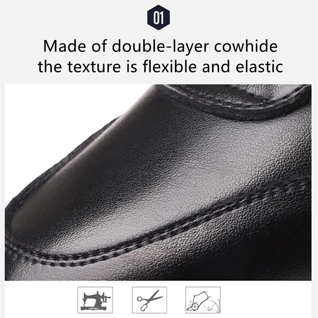 Mens Lace-up Sneakers Business Loafers Casual Shoes Comfort Walking for Male Work Office Dress Leather Slip-on Fashion Driving Loafer