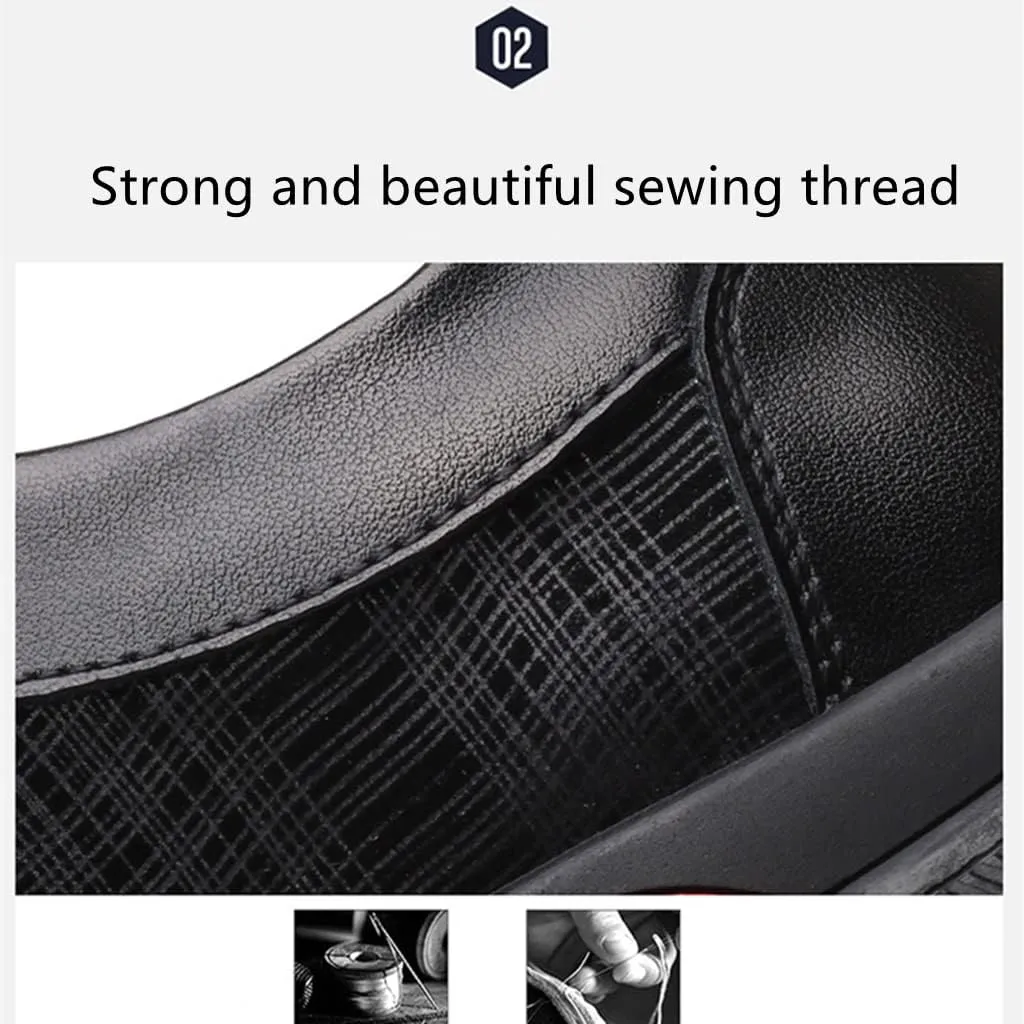 Mens Lace-up Sneakers Business Loafers Casual Shoes Comfort Walking for Male Work Office Dress Leather Slip-on Fashion Driving Loafer