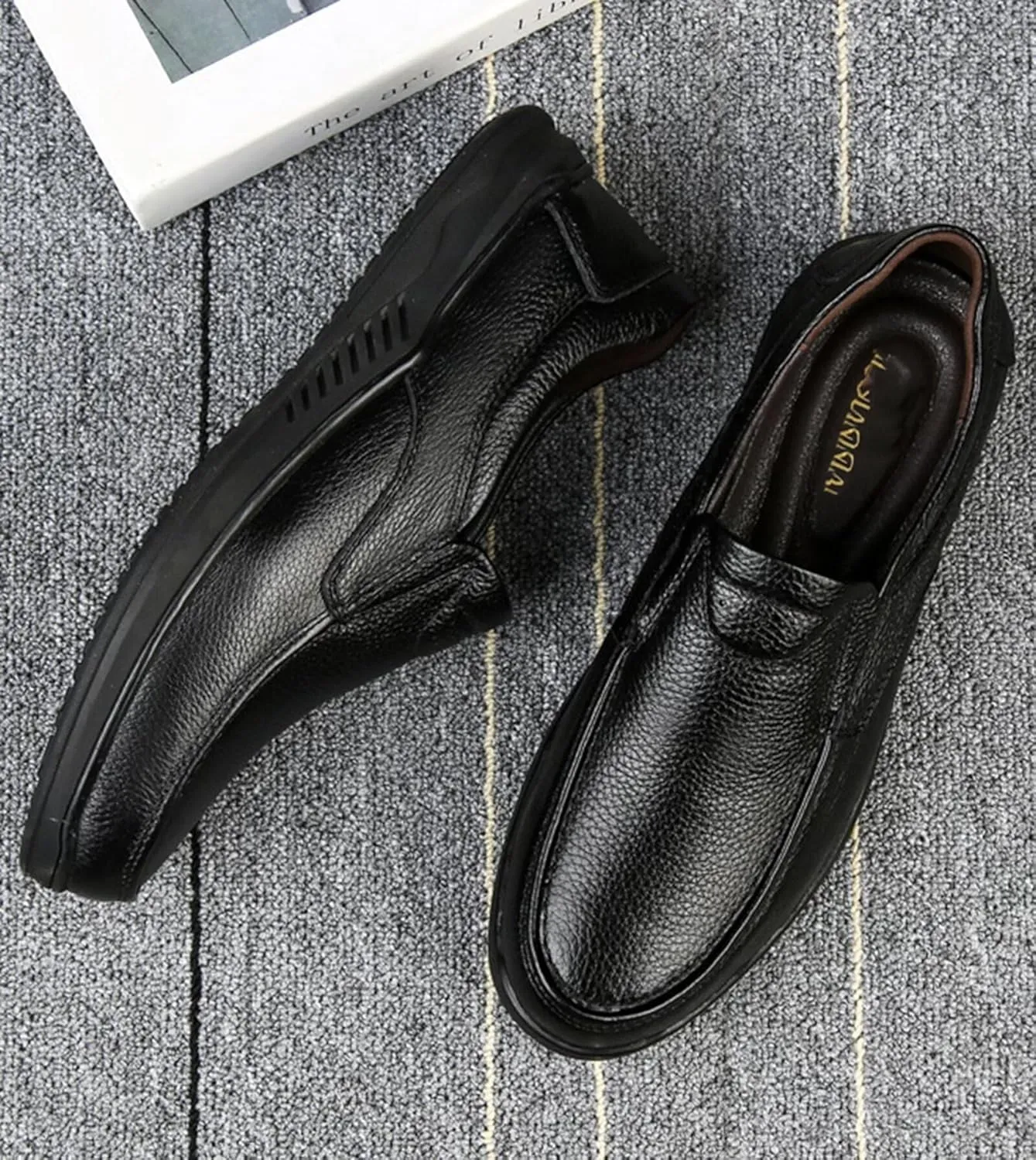 Men's Leather Loafer Shoes Walking Driving Shoes Outdoor Hiking Shoes Business Shoes